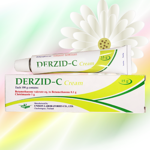 Derzid-Cクリーム (ベタメタゾン・クロトリマゾール) 15g 3本
