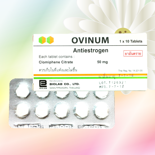 オビナム / クロミフェン (Ovinum) 50mg 20錠 (10錠x2箱)