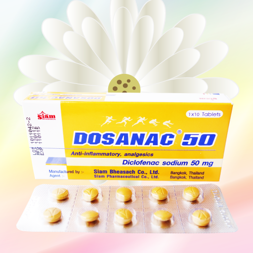Dosanac (ジクロフェナクナトリウム) 50mg 50錠 (10錠x5シート)