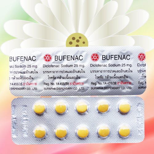 Bufenac (ジクロフェナクナトリウム) 25mg 50錠 (10錠x5シート)