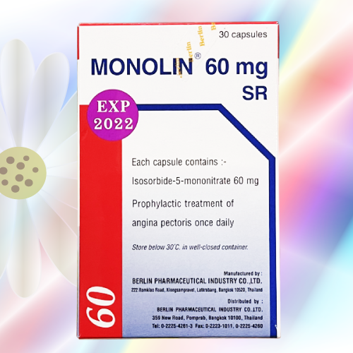 Monolin SR (5-硝酸イソソルビド) 60mg 30カプセル