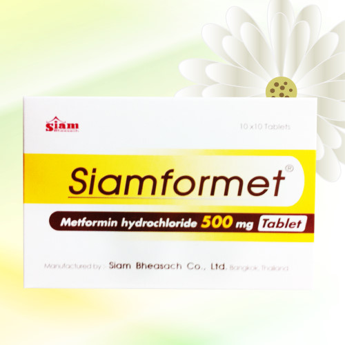 Siamformet (メトホルミン) 500mg 100錠 (10錠x10シート)