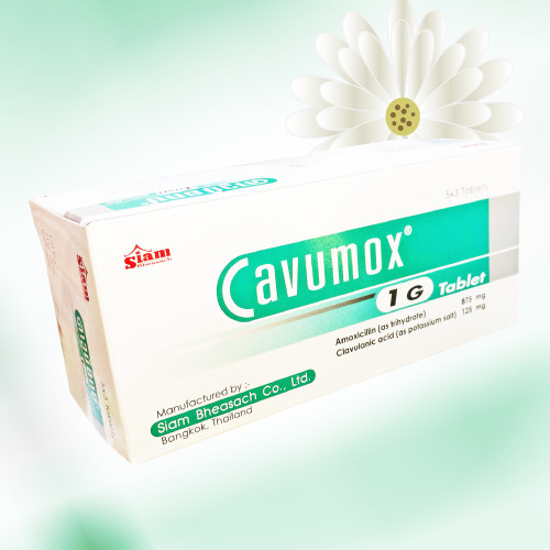 Cavumox (アモキシシリン/クラブラン酸) 1g 15錠
