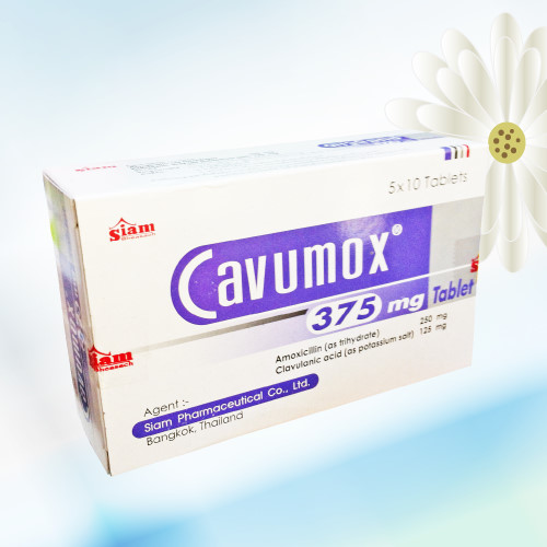 Cavumox (アモキシシリン/クラブラン酸) 375mg 50錠
