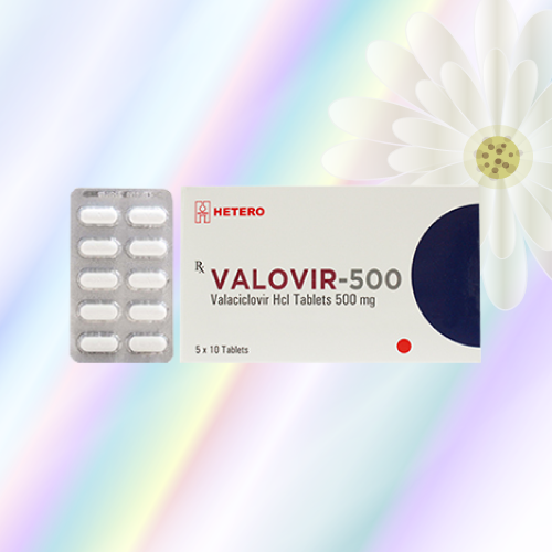 バラシクロビル (VALOVIR-500) 500mg 100錠 (50錠×2箱)