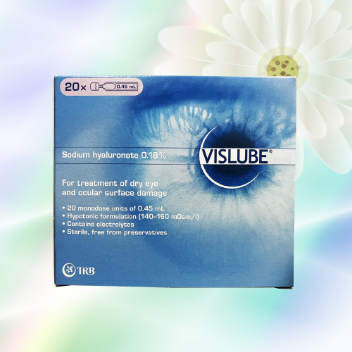 ビソルブ点眼液 (Vislube) 1.8mg 1箱 (20本x0.45mL)