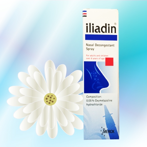 オキシメタゾリン鼻炎スプレー (iliadin Nasal Spray) 0.05% 10mL 3本