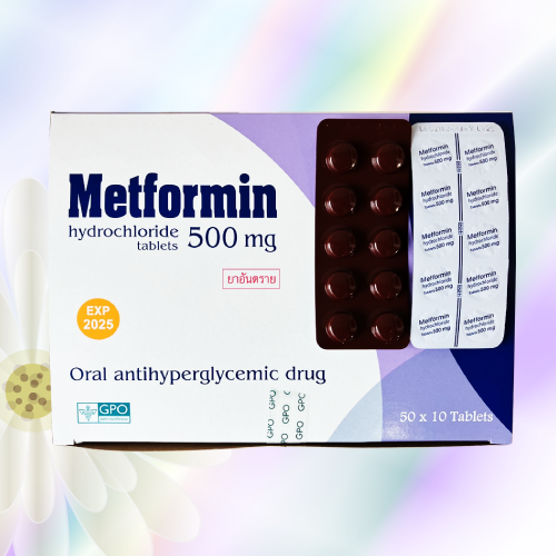 Metformin GPO (メトホルミン) 500mg 100錠 (10錠x10シート) ｜ 個人