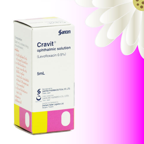 クラビット点眼液 (Cravit Ophthalmic Solution) 0.5% 5ml 3本
