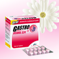 Gastro Bismol (次サリチル酸ビスマス) 524mg 100錠 (10錠x10シート)