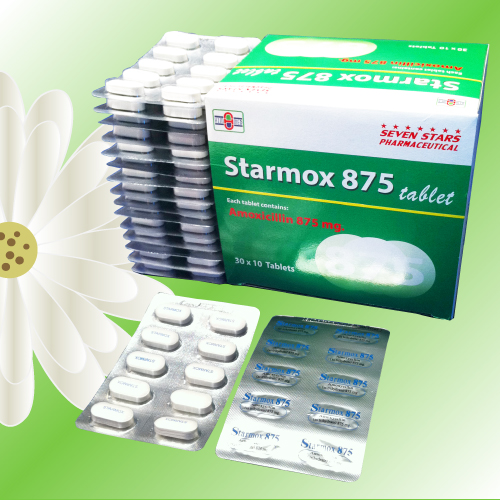 Starmox (アモキシシリン) 875mg 20錠 (10錠×2シート)