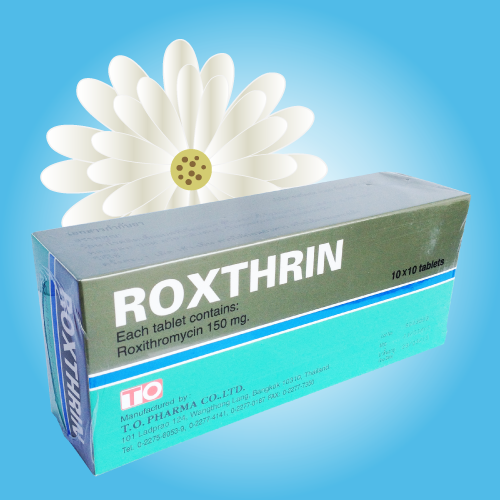 ロキシスロマイシン (Roxthrin) 150mg 200錠 (10錠x20シート)