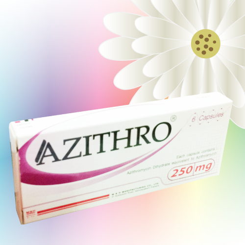 Azithro (アジスロマイシン) 250mg 18カプセル (6カプセルx3シート)