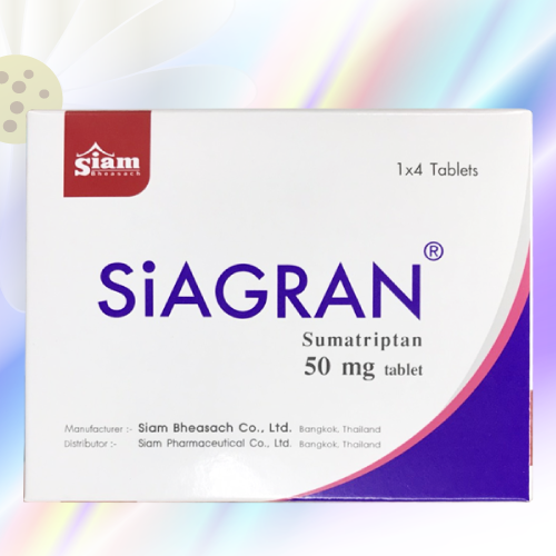 Siagran (スマトリプタン) 50mg 8錠 (4錠x2箱)