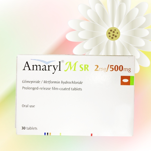 アマリールM SR (Amaryl M SR) 2mg/500mg 60錠 (30錠x2箱)
