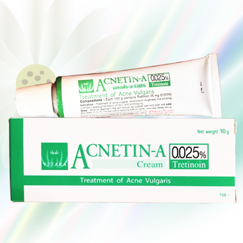 トレチノインクリーム (Acnetin-A) 0.025% 10g 2本